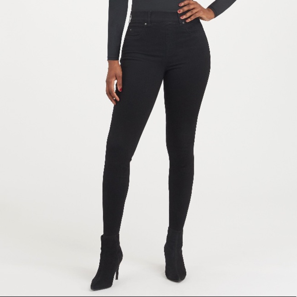 Spanx Ankle Skinny Jeans Black high rise Medium